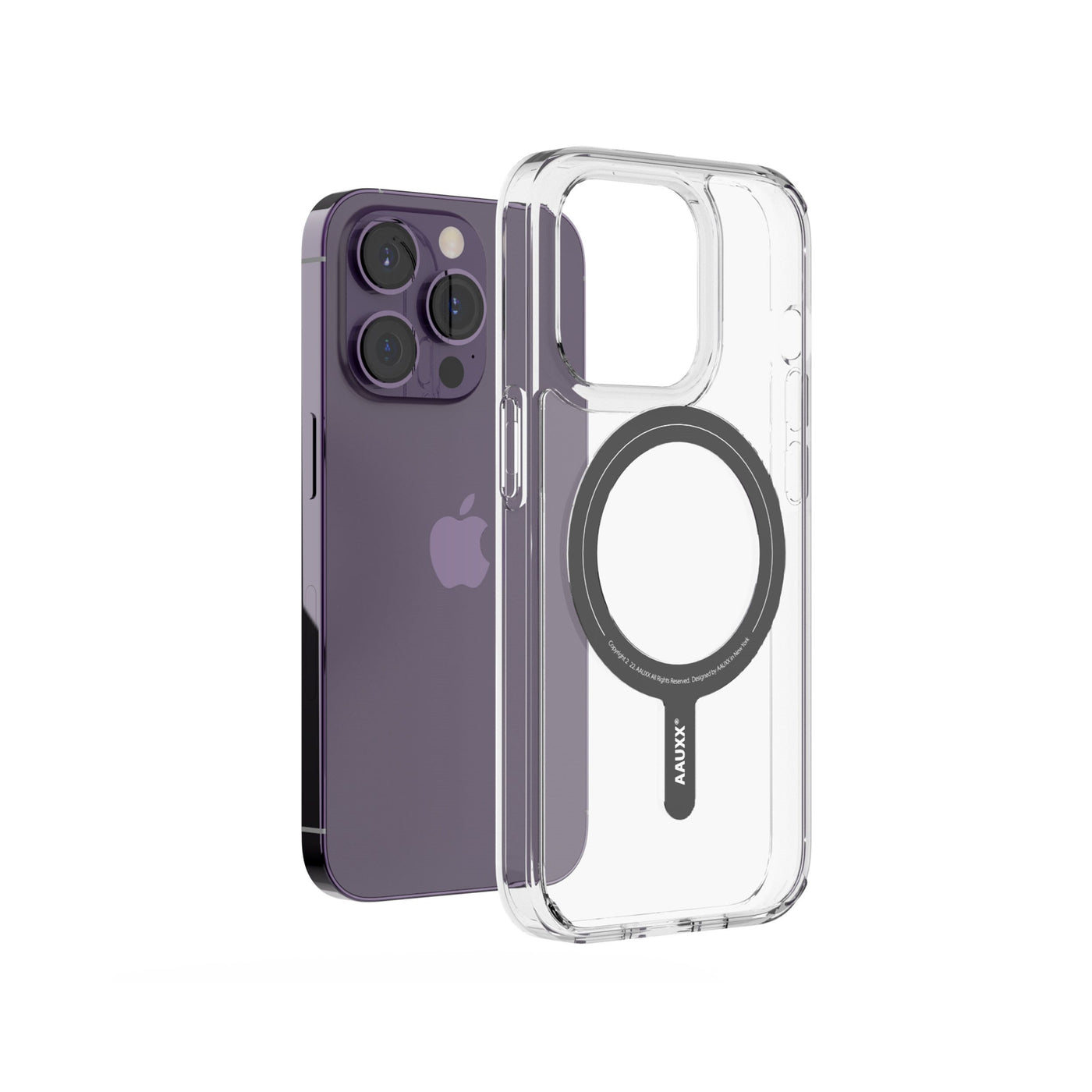 Apple iPhone - Coque de téléphone - Coque arrière - Housse - MagSafe - Résistant aux chocs - iRing® - Transparent