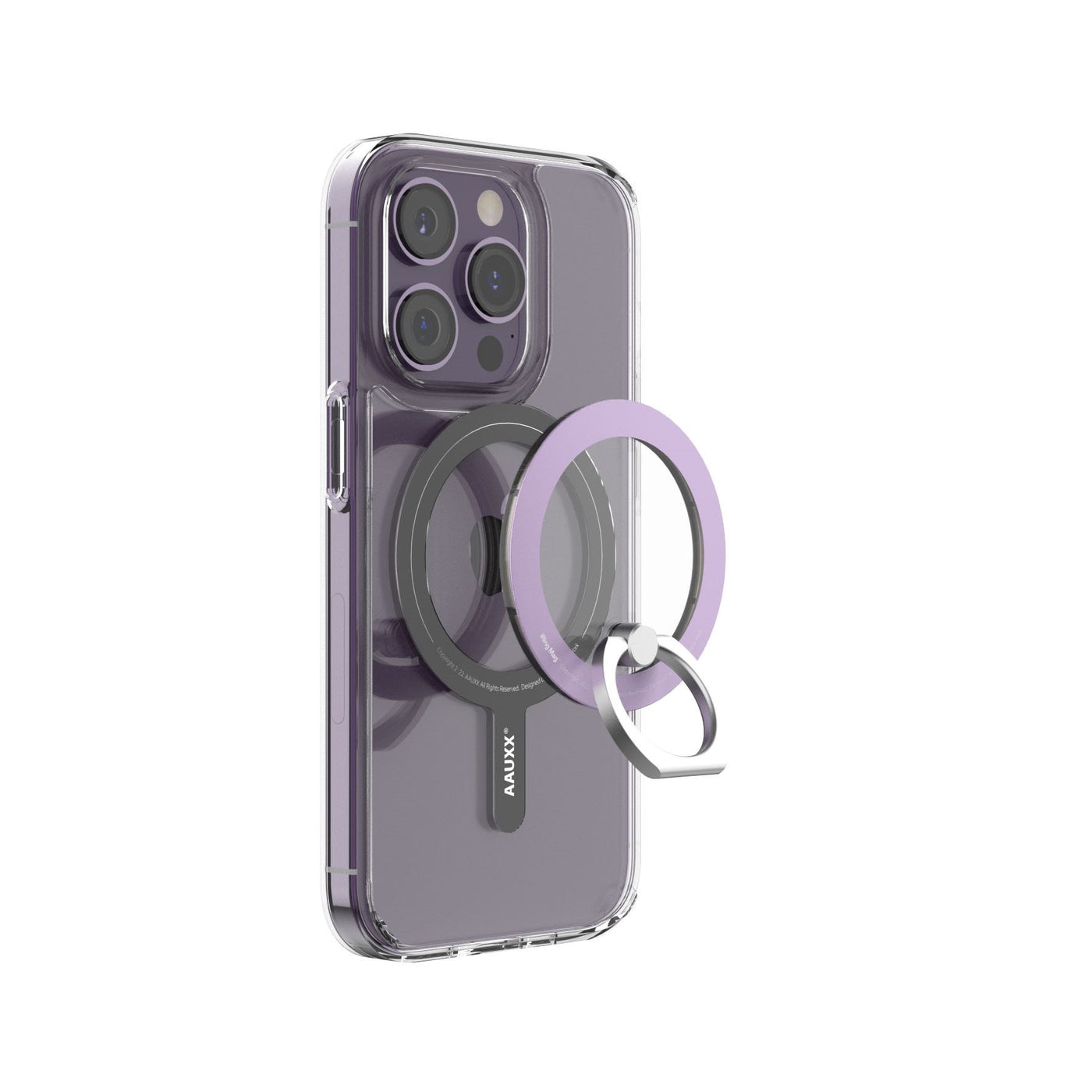 Apple iPhone - Handyhülle - Rückabdeckung - Hülle - MagSafe - Stoßfest - iRing® - Transparent