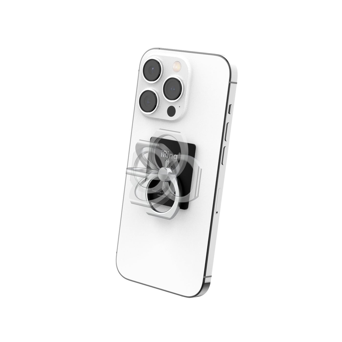 iRing® Original - Phone Grip & Stand - Reusable Adhesive - 360 Degree Rotation - 180 Degree Tilt Function - Matte Black